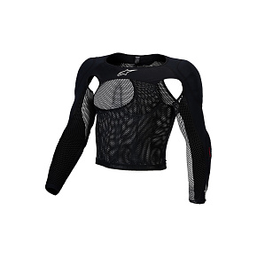 protektor BIONIC RACE PROTECTION TOP, ALPINESTARS (černá, příslušenství k protektorům hrudi a TECH-AIR®MX) 2027