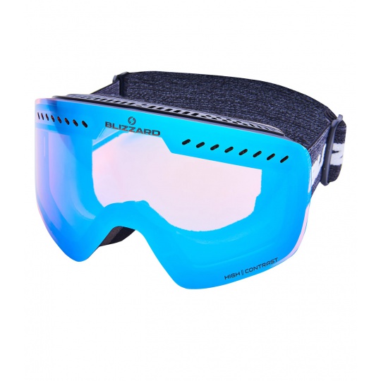 lyžařské brýle BLIZZARD Ski Gog. 983 MDAVZOW, black matt, smoke2, ice blue REVO
