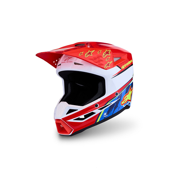 přilba S-M3 FALCON, ALPINESTARS (červená fluo/bílá/žlutá fluo) 2027 přilba S-M3 FALCON, ALPINESTARS (červená fluo/bílá/žlutá fluo) 2027