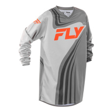 dres F-16, FLY RACING - USA 2025 dětské (šedá/oranžová) dres F-16, FLY RACING - USA 2025 dětské (šedá/oranžová)