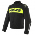 Moto bunda DAINESE VR46 PODIUM D-DRY černo/neonově žlutá