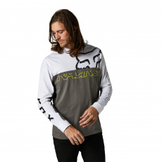 Pánský top Fox kew Ls Crew White Pánský top Fox kew Ls Crew White