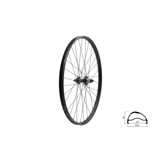 KELLYS Zapletené kolo zadní KLS SEGADOR 27 SL DSC R, 28/29", black