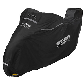 plachta na motorku Stormex Pro (s prostorem pro kufr), OXFORD (černá)