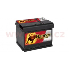 62Ah baterie, 550A, pravá BANNER Power Bull 241x175x190