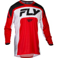 dres LITE, FLY RACING - USA 2024 (červená/bílá/černá)