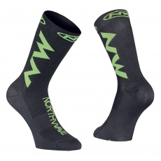 Pánské ponožky Northwave Extreme Air Sock Black/Green Fluo Pánské ponožky Northwave Extreme Air Sock Black/Green Fluo