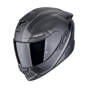Moto přilba SCORPION EXO-1400 EVO II CARBON AIR ENKO matná černo/stříbrná