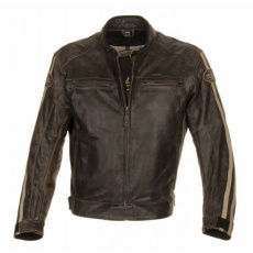 Moto bunda RICHA RETRO RACING hnědá kožená Moto bunda RICHA RETRO RACING hnědá kožená