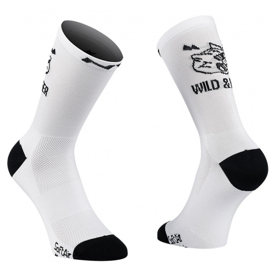 Cyklo ponožky Northwave Ride & Beer Sock White 