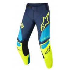 kalhoty RACER FACTORY 2022, ALPINESTARS, dětské (tmavá modrá/žlutá fluo/modrá neon) kalhoty RACER FACTORY 2022, ALPINESTARS, dětské (tmavá modrá/žlutá fluo/modrá neon)