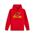 mikina RIDE HOODIE 3, ALPINESTARS (červená/žlutá fluo/černá)