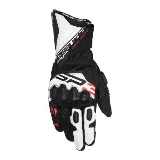 rukavice SP-3, ALPINESTARS (černá/bílá/červená fluo) 2025