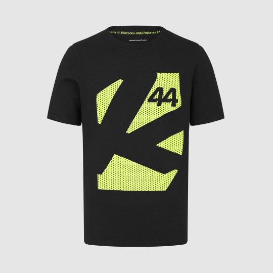 Tričko Lewis Hamilton - Mercedes AMG F1 #44 černé - XXL