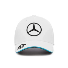 Týmová kšiltovka George Russell - Mercedes AMG F1 bílá Týmová kšiltovka George Russell - Mercedes AMG F1 bílá