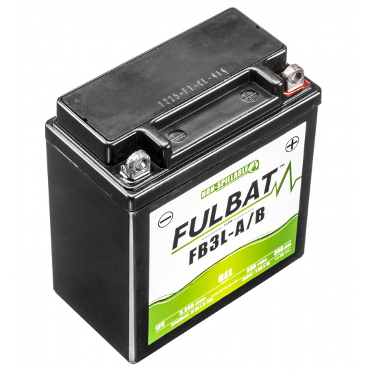 baterie 12V, YB3L-A/B GEL, 12V, 3Ah, 35A, bezúdržbová GEL technologie 98x56x110 FULBAT (aktivovaná ve výrobě)