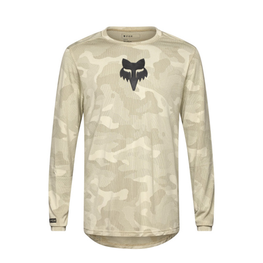 Pánský cyklo dres Fox Ranger Tru Dri Ls Jersey  Cream
