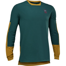 Pánský cyklo dres Fox Defend Thermal Jersey Emerald Pánský cyklo dres Fox Defend Thermal Jersey Emerald