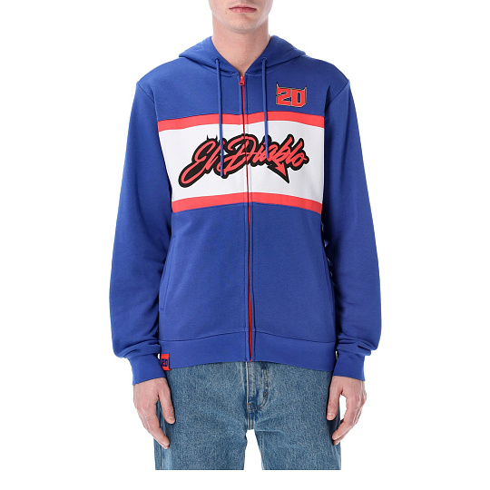 mikina El Diablo QUARTARARO (modrá)