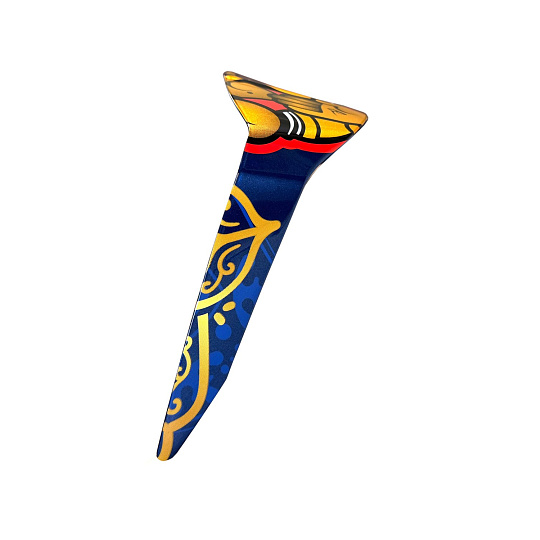 aerodynamický spoiler pro přilby SUPERTECH R10 MARTHAINATOR standardní profil, ALPINESTARS (modrá perleť/zlatá/červená)