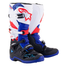 boty TECH 7, ALPINESTARS (černá/tmavě modrá/červená/bílá) 2024 boty TECH 7, ALPINESTARS (černá/tmavě modrá/červená/bílá) 2024