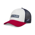 kšiltovka CLARIFIED FOAM TRUCKER, ALPINESTARS (bílá/červená)