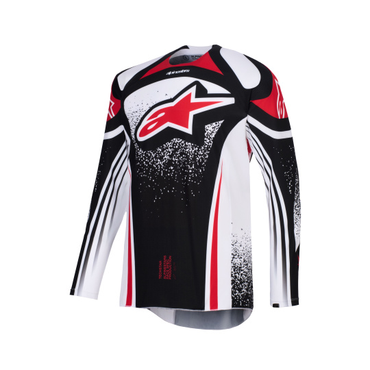 dres TECHSTAR NOMUR, ALPINESTARS (černá/bílá/červená) 2026
