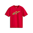 triko AGELESS SHADOW CSF, ALPINESTARS (červená/žlutá fluo)