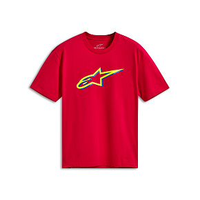 triko AGELESS SHADOW CSF, ALPINESTARS (červená/žlutá fluo)