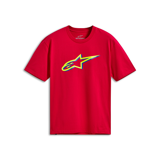 triko AGELESS SHADOW CSF, ALPINESTARS (červená/žlutá fluo) triko AGELESS SHADOW CSF, ALPINESTARS (červená/žlutá fluo)