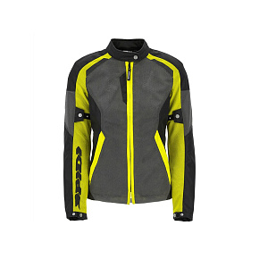 bunda TEK NET LADY, SPIDI, dámská (černá/šedá/žlutá fluo)