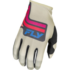 rukavice LITE, FLY RACING - USA 2025 (šedá/růžová/modrá) rukavice LITE, FLY RACING - USA 2025 (šedá/růžová/modrá)