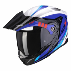 Moto přilba SCORPION ADX-1 LONTANO bílo/modro/červená Moto přilba SCORPION ADX-1 LONTANO bílo/modro/červená