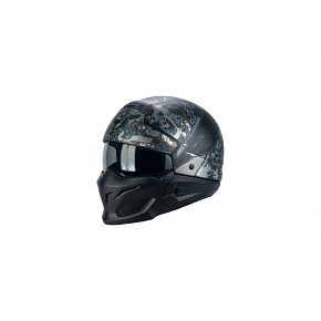 Moto přilba SCORPION EXO-COMBAT OPEX matná černo/stříbrná Moto přilba SCORPION EXO-COMBAT OPEX matná černo/stříbrná