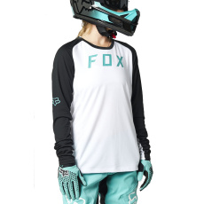 Dámský dres Fox W Defend Ls Jersey White/Black Dámský dres Fox W Defend Ls Jersey White/Black