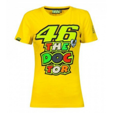 Dámské triko Valentino Rossi VR46 žluté 205501 Dámské triko Valentino Rossi VR46 žluté 205501