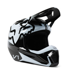 Dětská MX přilba Fox Yth V1 Leed Helmet Dot/Ece Black/White 