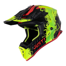 Moto přilba JUST1 J38 MASK neonově žluto/červeno/černá Moto přilba JUST1 J38 MASK neonově žluto/červeno/černá