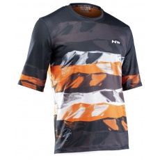 Pánský cyklo dres Northwave Xtrail Jersey Short Sleeve Mtb Man Blk/Orange/Whit Pánský cyklo dres Northwave Xtrail Jersey Short Sleeve Mtb Man Blk/Orange/Whit