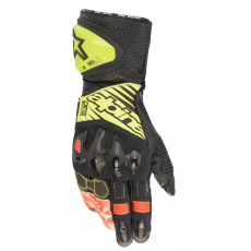 rukavice GP TECH 2, ALPINESTARS (černá/žlutá fluo/bílá/červená fluo) 2024