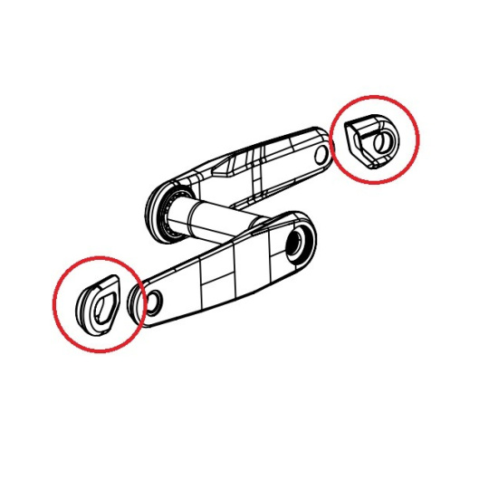 11.6118.074.002 - SRAM CRANK ARM GUARD/BOOTS FORCE XPLR E1 QTY2
