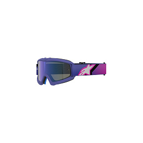 brýle VISION YOUTH CORP, ALPINESTARS, dětské (fialová/růžová fluo, zrcadlové modré plexi) 2027 brýle VISION YOUTH CORP, ALPINESTARS, dětské (fialová/růžová fluo, zrcadlové modré plexi) 2027