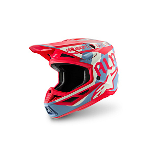 přilba SUPERTECH S-M7 limitovaná edice BEAST COAST, ALPINESTARS (šedá/černá/oranžová) 2026 přilba SUPERTECH S-M7 limitovaná edice BEAST COAST, ALPINESTARS (šedá/černá/oranžová) 2026