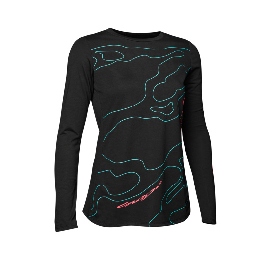 Dámský cyklo dres Fox W Ranger Mid Ls Jersey Lunar 