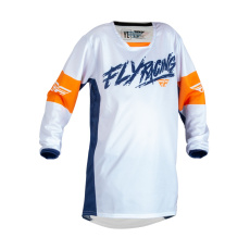 dres KINETIC KHAOS, FLY RACING - USA 2023 dětské (bílá/modrá/oranžová) dres KINETIC KHAOS, FLY RACING - USA 2023 dětské (bílá/modrá/oranžová)