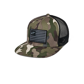 kšiltovka FLAG FLAT, ALPINESTARS (zelená camo/černá) kšiltovka FLAG FLAT, ALPINESTARS (zelená camo/černá)