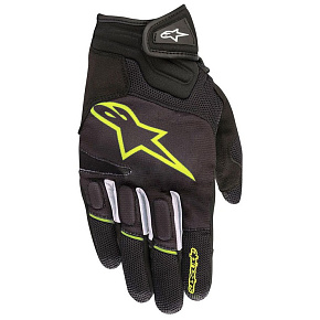 rukavice ATOM, ALPINESTARS (černé/žluté fluo)