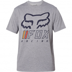 Pánské triko Fox Overhaul s Tech Tee Heather Graphite Pánské triko Fox Overhaul s Tech Tee Heather Graphite