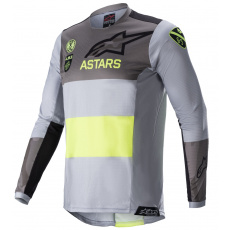 dres TECHSTAR 2021 limitovaná edice AMS, ALPINESTARS (žlutá fluo/bílá/šedá/černá) dres TECHSTAR 2021 limitovaná edice AMS, ALPINESTARS (žlutá fluo/bílá/šedá/černá)