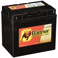 30Ah baterie, 360A, levá BANNER Running Bull AGM 184x124x170